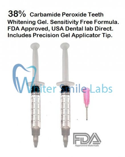 Qty 2- 38% Hi-Intensity Carbamide Peroxide Teeth Whitening Gel - Click Image to Close