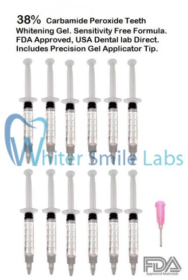Qty 12- 38% Hi-Intensity Carbimide Peroxide Teeth Whitening Gel - Click Image to Close