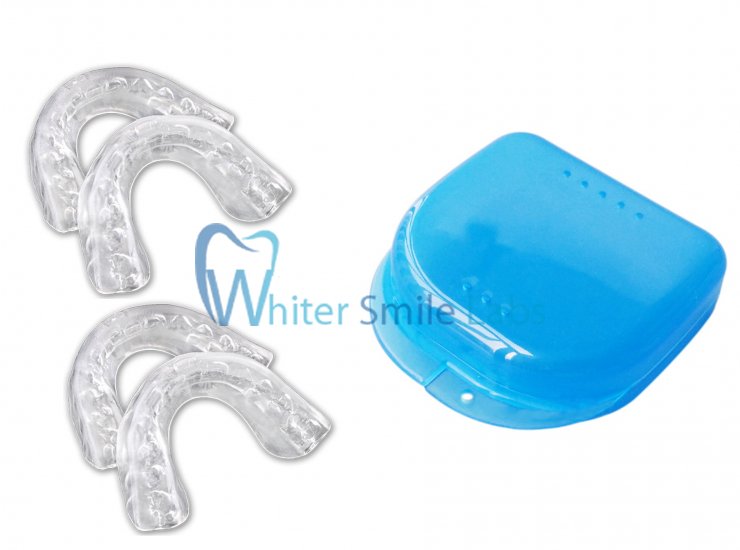 Whiter Smile Labs Thin Teeth Whitening Trays and case (4 trays) - Click Image to Close